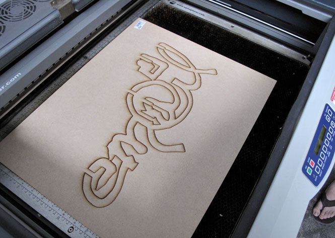 Stencils generated by the software can be cut on a laser-cutter.