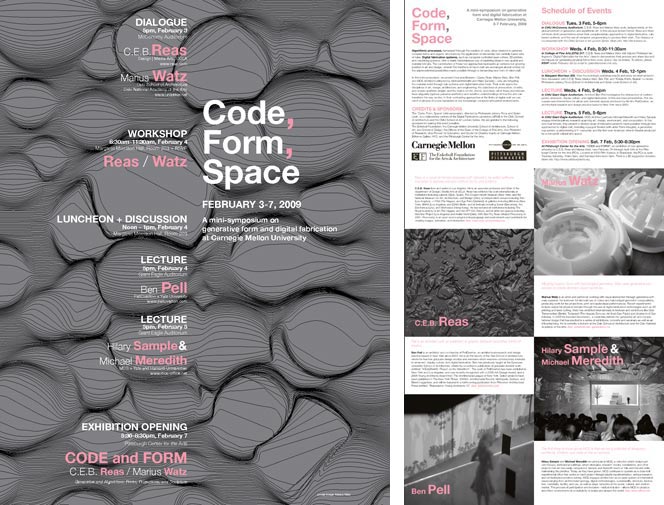 Code, Form, Space: Printable PDF Brochure