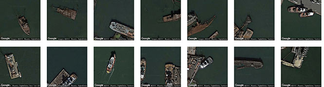 Nautical wrecks in the NYC area, identified by Terrapattern